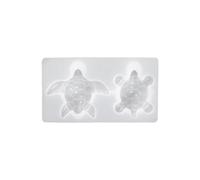 SPHALINDER Moules en Silicone pour Porte-clés Mini Moule en Silicone Tortue, 3 pièces, Porte-clés résine, Chute de Cristal, DIY