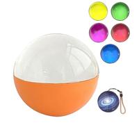 SphèRe à Affichage NuméRique de 7 cm,Lecteur VidéO à éChographie 3D avec Affichage éLectronique,Cinq Couleurs Disponibles,pour ComméMorer les Mariages,les Anniversaires et les Moments Im(Color:Orange)