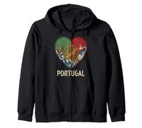 Sphère Armillaire Coeur Portugal Vintage Country Sweat à Capuche