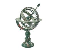 Sphère armillaire, globe en métal, la décoration du globe en métal dispose d'un design étanche à la poussière et à l'eau qui peut pivoter à 360 degrés, globe terrestre pour coiffer sur les étagères de