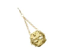 Sphère d'aromathérapie rétro en laiton avec motif creux à suspendre, diffuseur de parfum, décoration de voiture, aromathérapie vintage