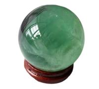 Sphère de Fluorite Verte Naturelle Pierre précieuse à Boule de Cristal pour Le Bureau de l'appartement à Domicile décor Boho, 30~40 mm