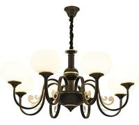 Sphère de Luxe Sphere Pendant S, Chandelier HEIG RÉGLABLE, Plafond de Balle Round Ball Modern Industrial, pour îlot de Cuisine, Bar, Tête Black Gold 8 (Or, 8 têtes)