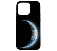 Sphère de Terre partiellement éclairée avec Nuages Coque pour iPhone 15 Pro Max