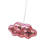 Sphère disco réfléchissante en forme de nuages - Décoration à suspendre pour festival, fête, maison, boîte de nuit