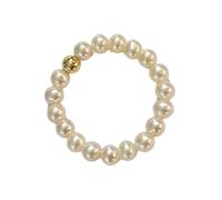 Sphère en bronze moderne et cerceau incrusté de perles, bijoux légers pour le bureau ou le soir, cerceau doux sensible