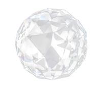 Sphère en Prisme Clair 80mm K9 Verre Optique Décoration Maison | Facettes taillées à la main, quincaillerie polie pour robinet ou poignée, réfraction de la lumière de rêve dans un hôtel ou
