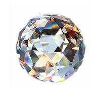 Sphère en verre à facettes transparentes, 4 tailles, for poignée de porte, décoration de la maison(60mm)