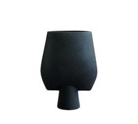 Sphere Grand Vase Carré Noir