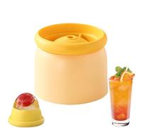 Sphere Ice - Mold Tray for Beverage Chilling, Six Cavity Freezer Form with Easy Release Structure & Stackable Design for Juice, Whiskey, Coffee and Party Drink Presentation