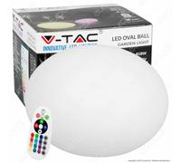 Sphère Lumineux RGB - v-tac - Rechargeable Diamètre 20 Avec Commande à Distance