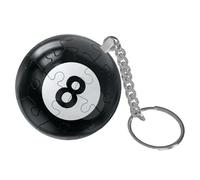 Sphere Puzzle Ball Jigsaw 3D - Black 8 Ball Sphere Key Ring | Chic Bag Pendant for Billiards Enthusiasts, Trendy Backpack Accessory for Kids and Adults, Brain Teaser