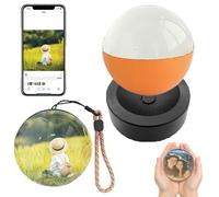 Sphère vidéo personnalisée Memory Orb, Mise à Niveau 2026: Accrochez Tous Vos Souvenirs, décoration de Noël, Compatible iOS et Android, téléchargement vidéos Photos Via Wi-FI(Orange)