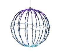 Sphères De Jardin Illuminées,Boule Lumineuse Sphère, Lumières de globe extérieures, Lumières de globe extérieures pliables, affichage éclairé par sphère à la mode pour la décoration intérieure et exté