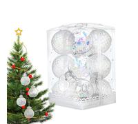 Sphères de Noël - Décoration suspendue incassable pour arbres de Noël - Pour centre commercial, chambre, fenêtre, magasin, maison, fête de Noël, festival