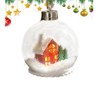 Sphères de sapin de Noël - Boules avec lumière LED | Décoratives - Pour une utilisation en intérieur et en extérieur pendant les fêtes d'hiver et Noël à la maison et sur l'arbre de Noël