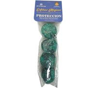 Sphères magiques de protection Aromanza Argentine - 4 ampoules de défumation Benjoin, eucalyptus, menthe et feuilles de romarin - HOSTENATURA