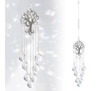 SPHERETRON Carillon attrape-soleil en cristal, attrape-soleil, cristal décoratif à suspendre, cristaux de verre à suspendre, attrape-soleil, prismes, décoration à suspendre pour jardin, Feng Shui,