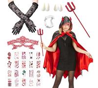 SPHERETRON Deguisement Halloween Femme Costume Adulte Diablesse Costume Halloween Adulte Diablesse Diablesse Halloween Deguisement Halloween