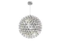 sphérique créatif économie d'énergie à LED, Boule Scintillante, Feux d'artifice décoratifs en Acier Inoxydable, pour Restaurant, Salle de Bain, Shopping, plafonnier (lumière blanche-60 cm)