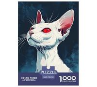 Sphinx Chat 1000 Pièces Animation Puzzle pour Adulte Jeu D'Intelligence De l'art De La DécoRation Moderne Adultes Et Enfants Dès 14 Ans 70x50cm/1000pcs