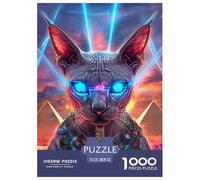 Sphinx Chat 1000 Pièces Puzzles pour Adultes sur Le Thème De Animaux Classique Impossible Parfait Les Amateurs DécoRation De La Maison 52x38cm/1000pcs