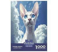 Sphinx Chat Puzzle 1000 Pièces Educa Jouet Cadeau Unique De l'art De La DécoRation Animaux Jeu Éduchatif Challenge Toy Adultes & Enfants des 14 Ans 70x50cm/1000pcs