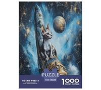 Sphinx Chat Puzzle 1000 Pièces Educa Jouet Divertissement Créatif DécoRation Intérieure Animaux Jeu Éduchatif Challenge Toy Adultes & Enfants des 14 Ans 38x26cm/1000pcs
