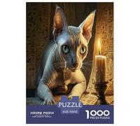 Sphinx Chat Puzzle 1000 Pièces Educa Jouet en Bois Cadeau Unique De l'art De La Décoration Jeu Éduchatif Challenge Toy Adultes & Enfants des 14 Ans 70x50cm/1000pcs