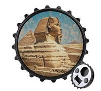 Sphinx Décapsuleur magnétique, outil de cuisine peu encombrant, décapsuleur amusant et aimant de réfrigérateur pour le camping, les voyages, le camping Noir