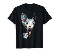 Sphinx Gang - Funny Urban Hairless Cat Illustration T-Shirt
