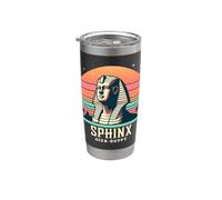 Sphinx Gizeh Égypte Souvenir du Caire Pyramides Fier Gobelet isotherme en acier inoxydable double paroi