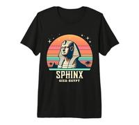 Sphinx Gizeh Égypte Souvenir du Caire Pyramides Fier T-Shirt Haut de Gamme