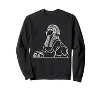 Sphinx Linéaire Amoureux de l'Égypte Sweatshirt