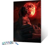 Sphinx Peinture Numero Adulte, Peinture par Numero Adulte Paysage sur Toile, DIY Loisirs Créatifs, Canevas Kit Complet avec Acrylique et Pinceaux, Tableau Decoration Murale Cadeau 90x120cm G-2939