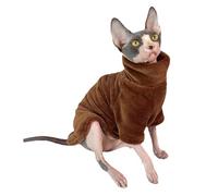 Sphinx Pull pour chat - Corail Vêtements chauds pour chats sans poils, vêtements doux et confortables | Motif ange mignon pour chat, parfait pour garder les chats Sphinx à l'aise par temps froid