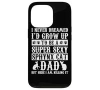 Sphynx Cat Dad Apparel Top Funny Cats Lover Coque pour iPhone 13 Pro