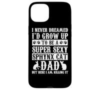 Sphynx Cat Dad Apparel Top Funny Cats Lover Coque pour iPhone 15 Plus