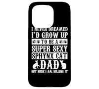Sphynx Cat Dad Apparel Top Funny Cats Lover Coque pour iPhone 15 Pro