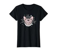Sphynx Cat | Troisième œil | Propriétaire de Chat Sphynx sans Poils T-Shirt, Femme, Noir, 3XL