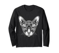 Sphynx Chat Satanique Death Metal Goth Occulte Gothique Manche Longue