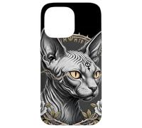 Sphynx Gothique Chat Occulte sorcière géométrie sacrée Coque pour iPhone 14 Pro Max