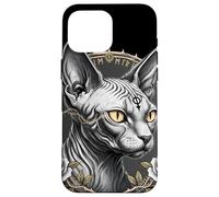 Sphynx Gothique Chat Occulte sorcière géométrie sacrée Coque pour iPhone 16 Pro Max