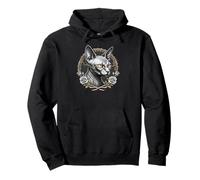 Sphynx Gothique Chat Occulte sorcière géométrie sacrée Sweat à Capuche