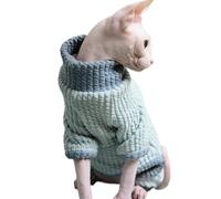 Sphynx Vêtements pour chat - Pyjama sans poils pour chat et chien de petite taille - Combinaison chaude pour chiots et gilets complets pour temps froid - Vêtements à quatre pattes pour chats et chiens
