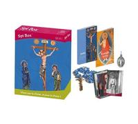 Spi Box Bleu - Avec Un Guide Spi - 1 Petit Évangile - 8 Cartes De Vie De Saint - 1 Chapelet - 1 Médaille Miraculeuse