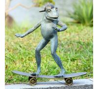 SPI Statue de Jardin Grenouille en Aluminium Radical Skateboarding