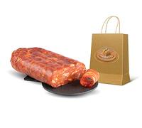 Spianata épicée calabraise épicée Moretti® | 600g / 700g Emballage sous vide | Salami assaisonné typique de Calabre | Séchage artisanal | Fabriqué en Calabre (Épicé)