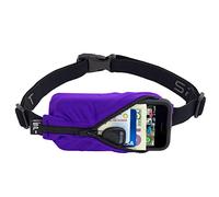 SPIbelt Ceinture de Course Originale pour Coureurs, iPhone 6 7 8 X, fabriquée aux États-Unis pour Homme et Femme, Sac Banane d'entraînement, Taille Unique, Pochette Extensible, (Violet et Noir)