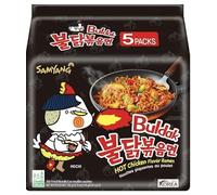 SPICEHUB SAMYANG Buldak Nouilles Ramen Saveur Poulet PIQUANT, (Lot de 5)